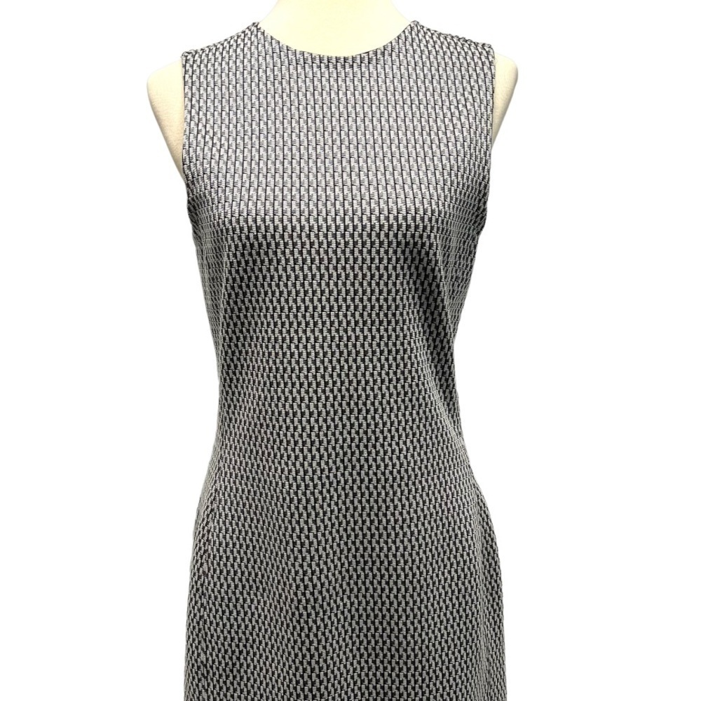 Theory Gray Print Professional Career A-Line Dress Size 10 - Picture 2 of 10